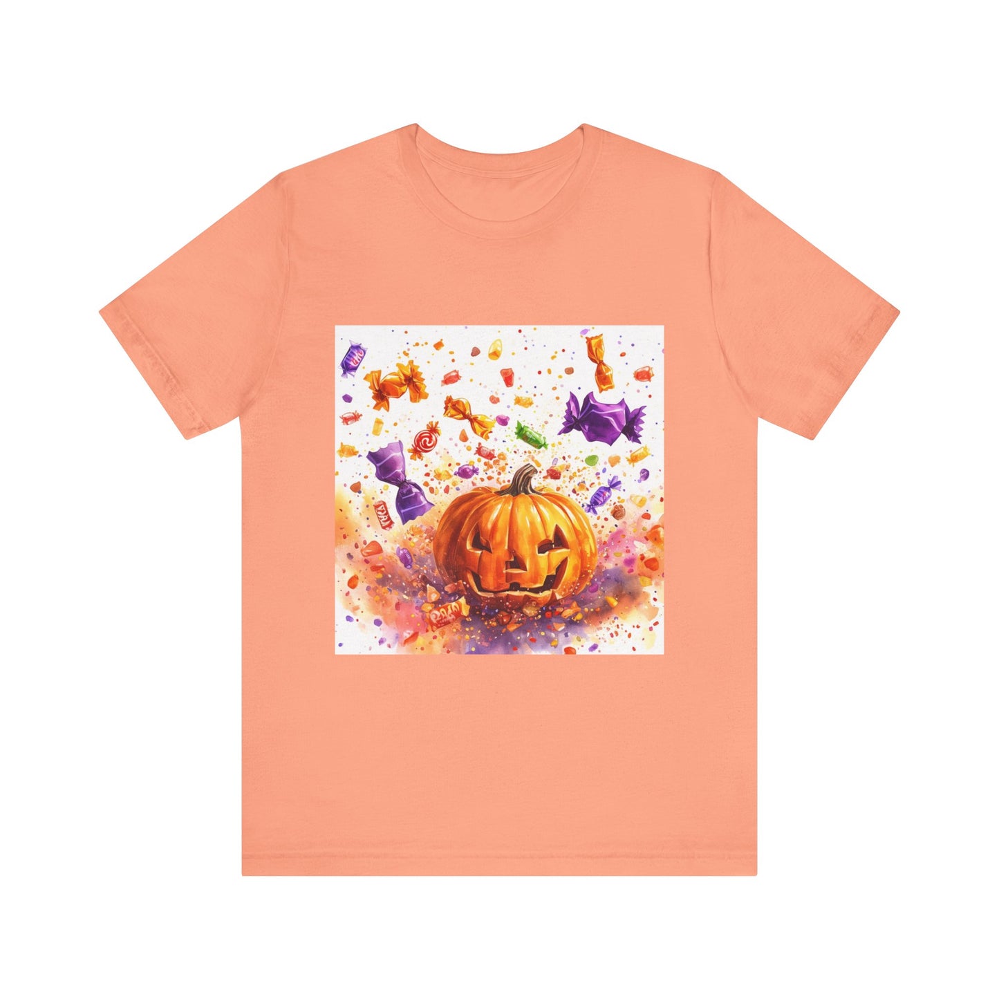 Jack o Lantern Candy Unisex Jersey Short Sleeve Tee