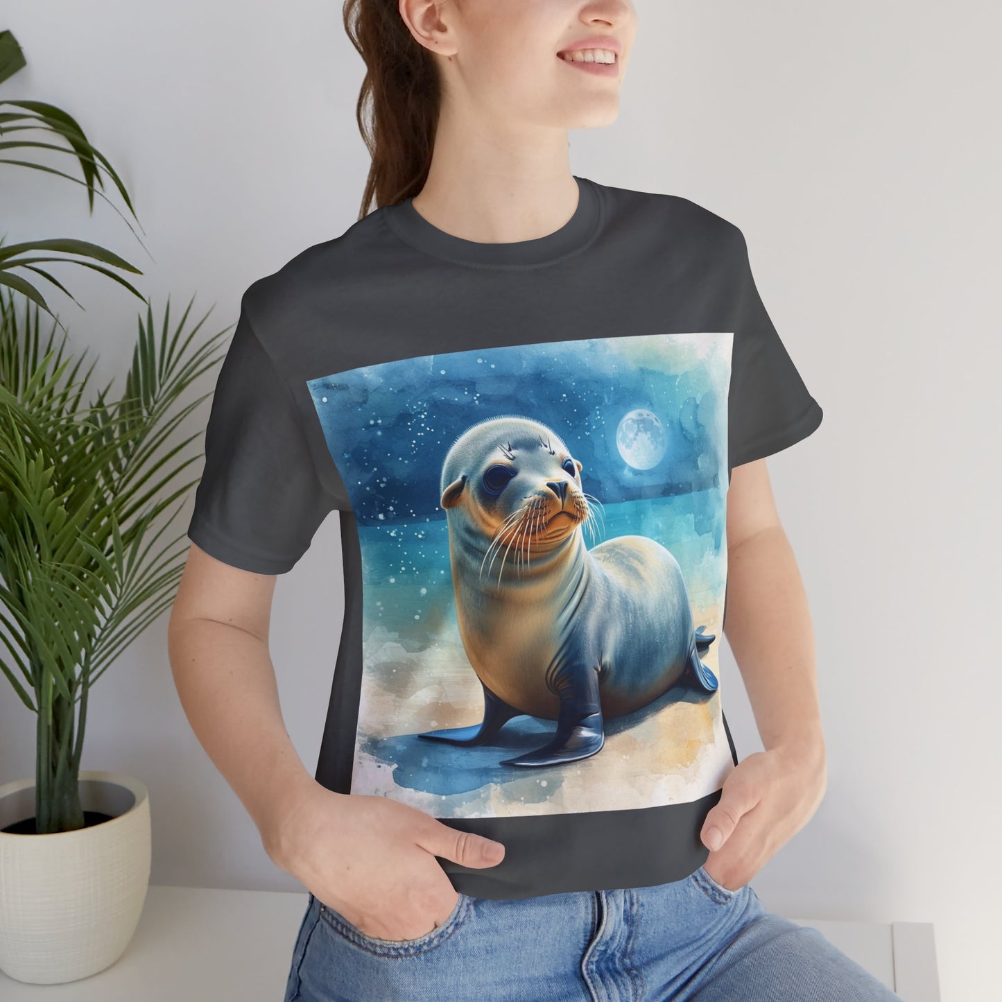 Cute Sea Lion Unisex Jersey Short Sleeve Tee