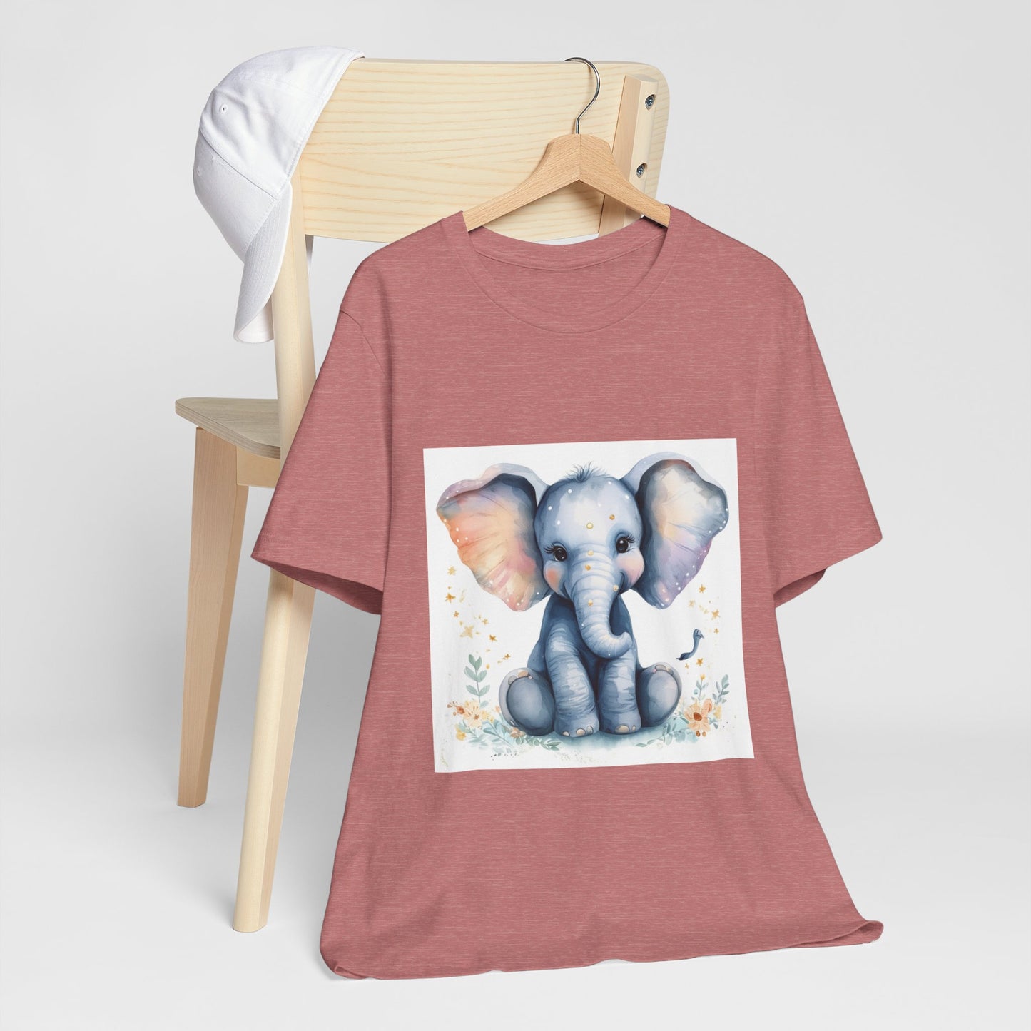 Adorable Baby Elephant Unisex Jersey Short Sleeve Tee