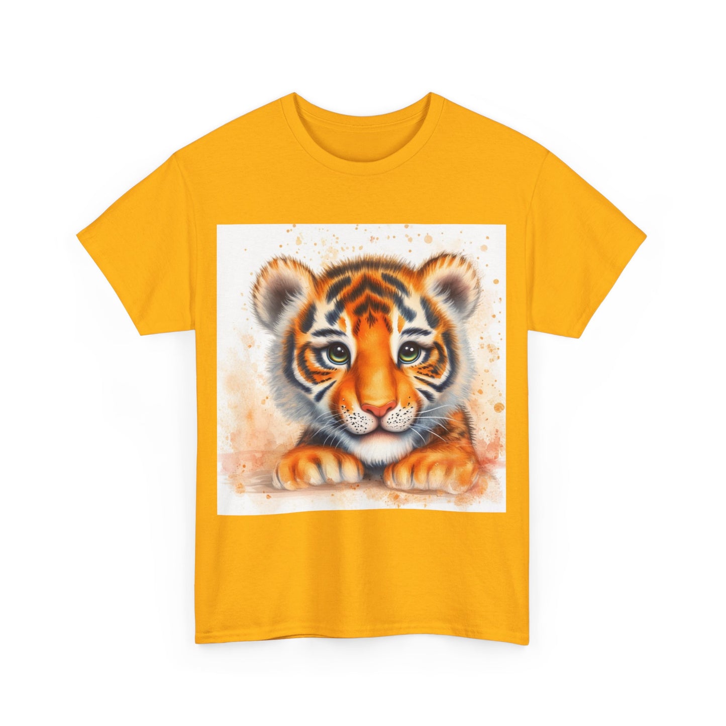 Cute Tiger Unisex Heavy Cotton Tee