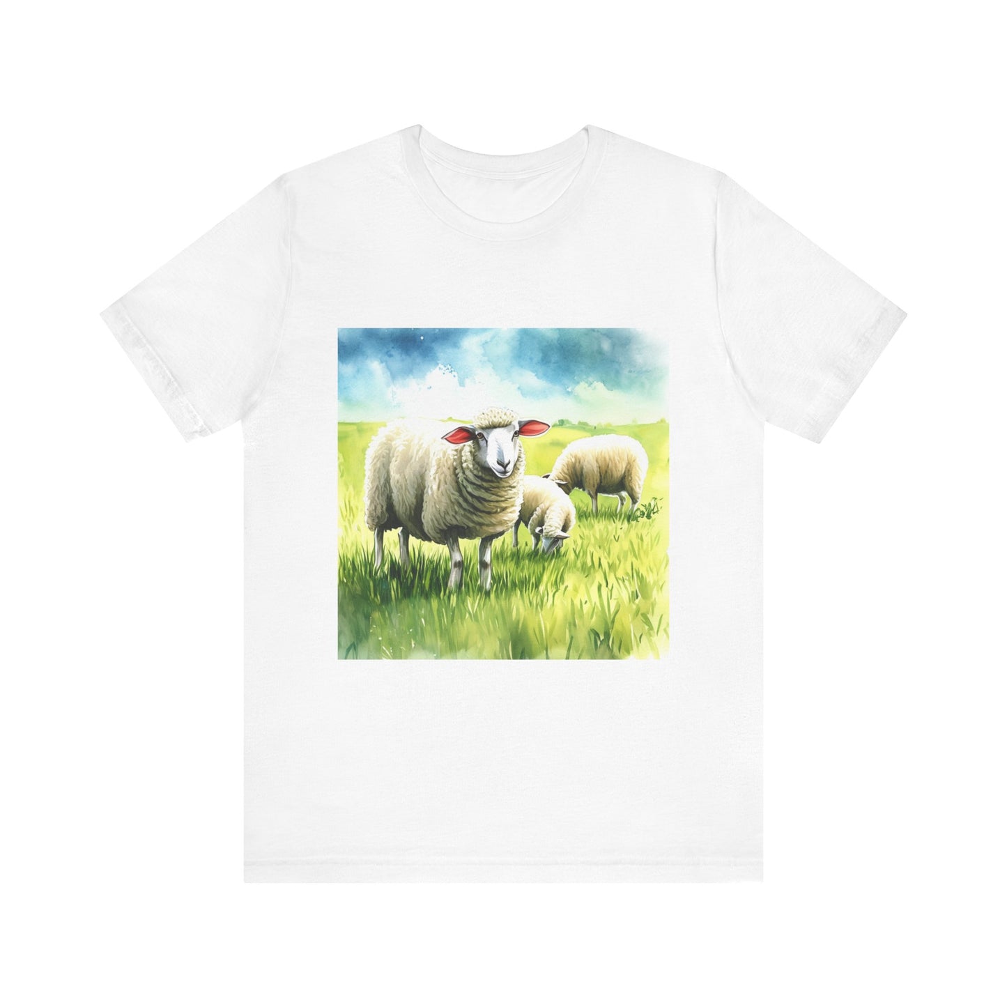 Adorable Sheep Unisex Jersey Short Sleeve Tee