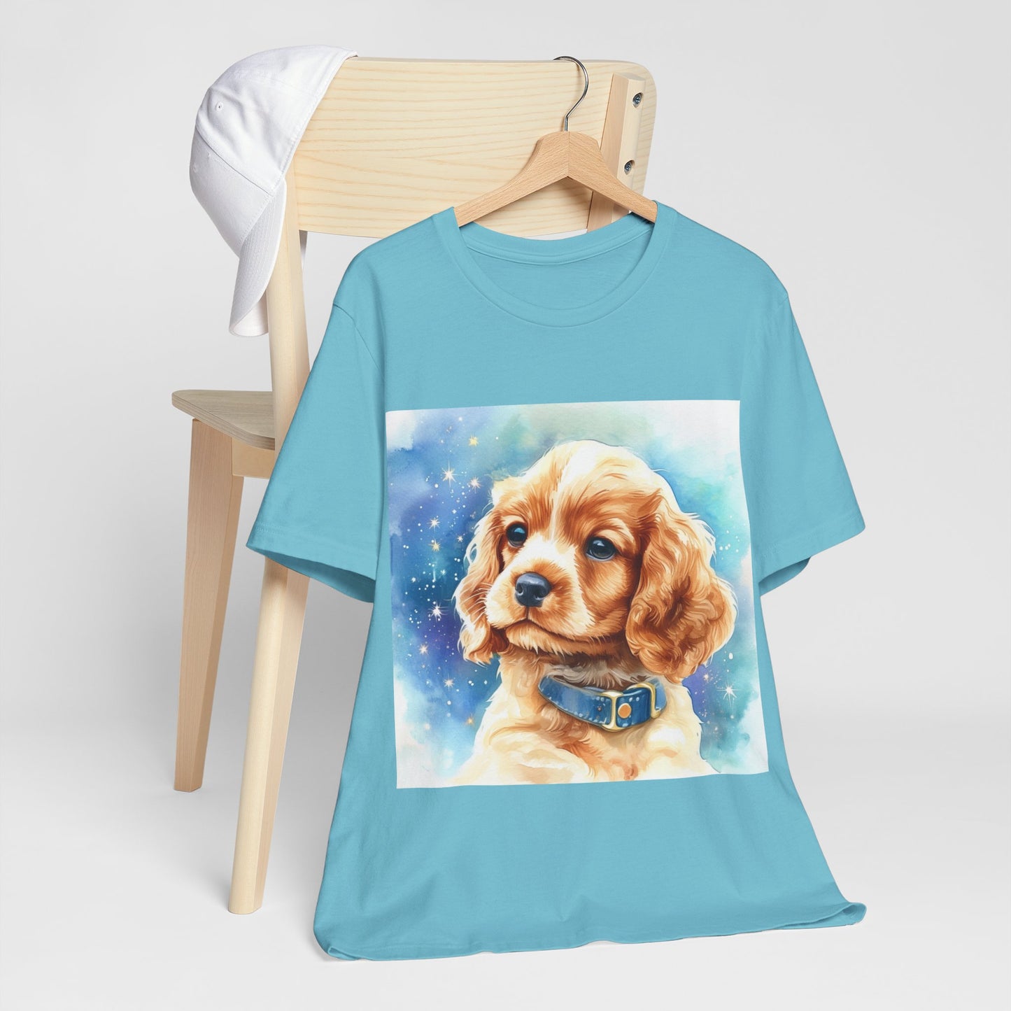 Starry Cocker Spaniel Unisex Jersey Short Sleeve Tee