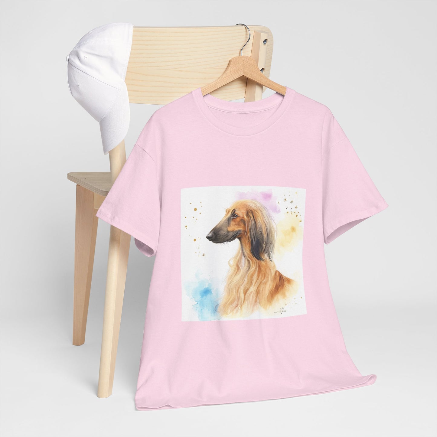 Afghan Hound Puppy Unisex Heavy Cotton Tee