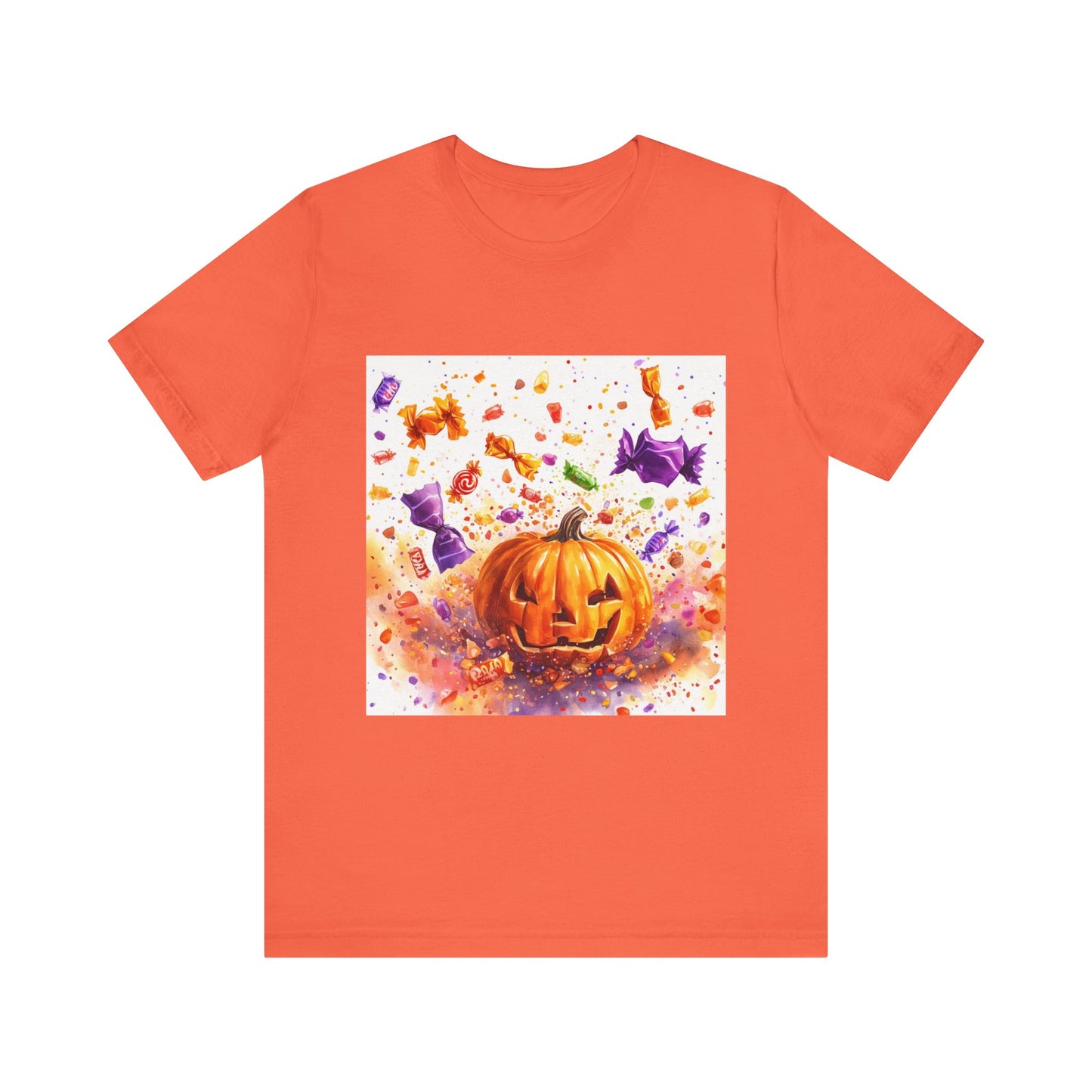 Jack o Lantern Candy Unisex Jersey Short Sleeve Tee