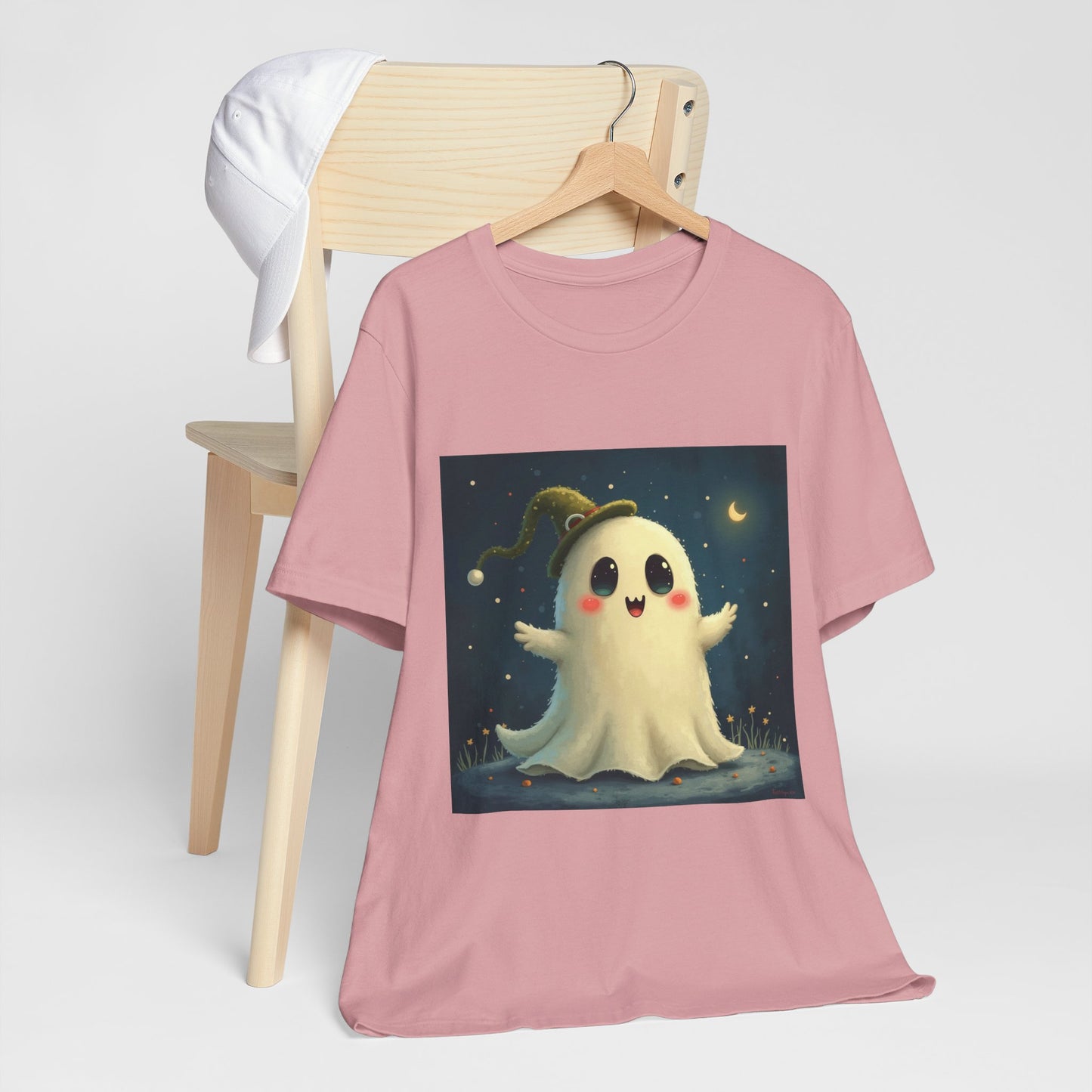 Cute Spooky Winter Ghost Unisex Jersey Tee