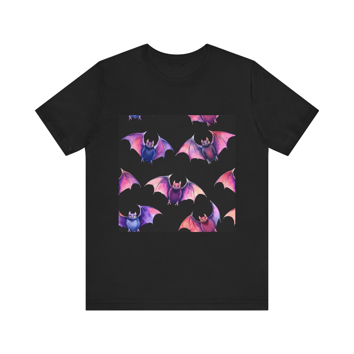 Bright Bat Pattern Unisex Jersey Short Sleeve Tee