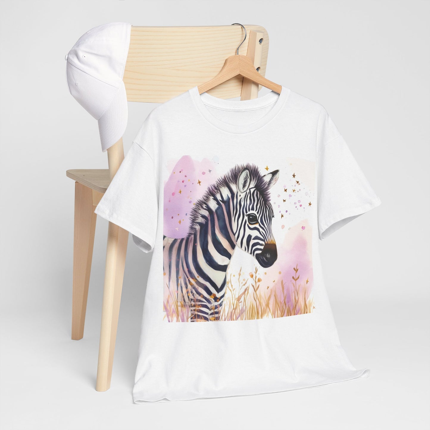 Fuzzy Zebra Unisex Heavy Cotton Tee