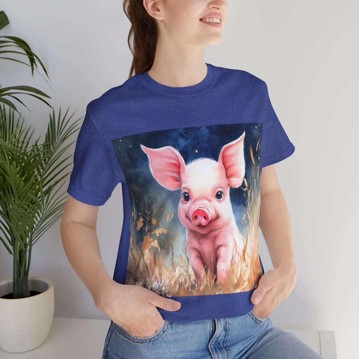 Adorable Piglet Unisex Jersey Short Sleeve Tee