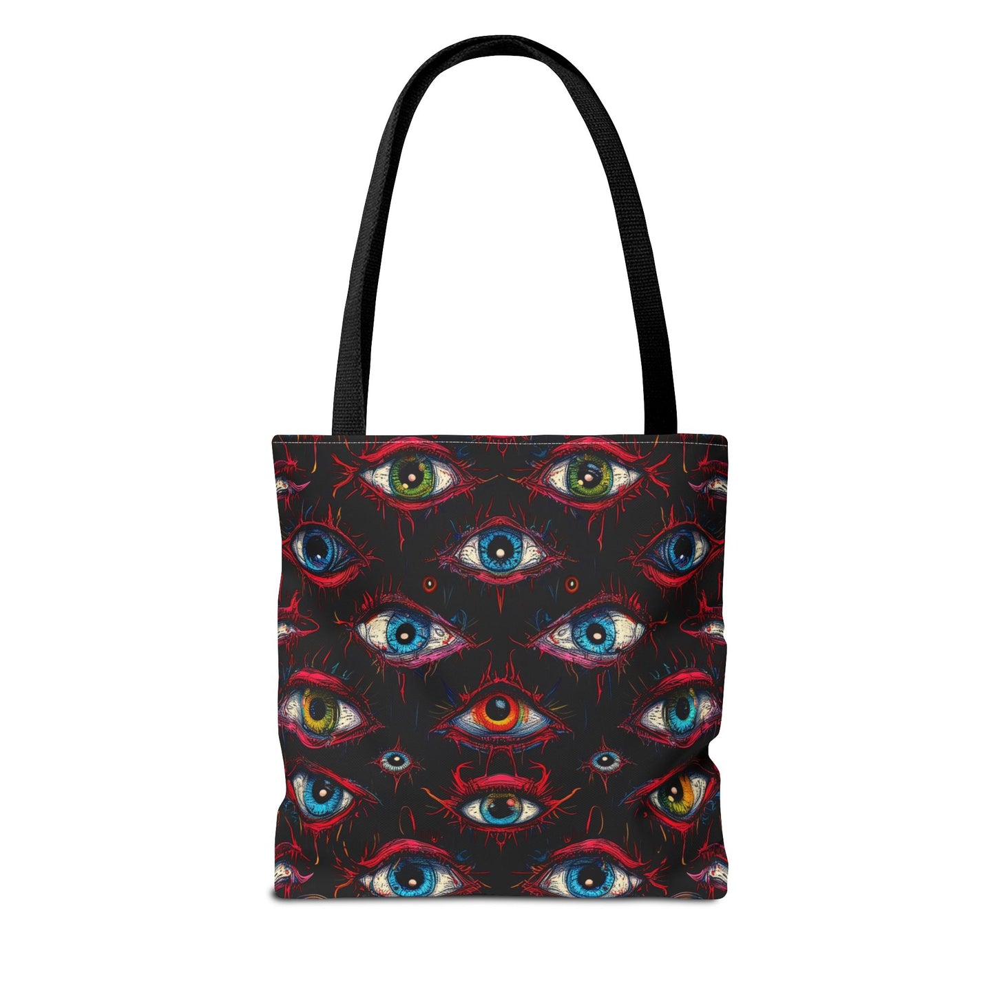 Creepy Eye Pattern Tote Bag (AOP)