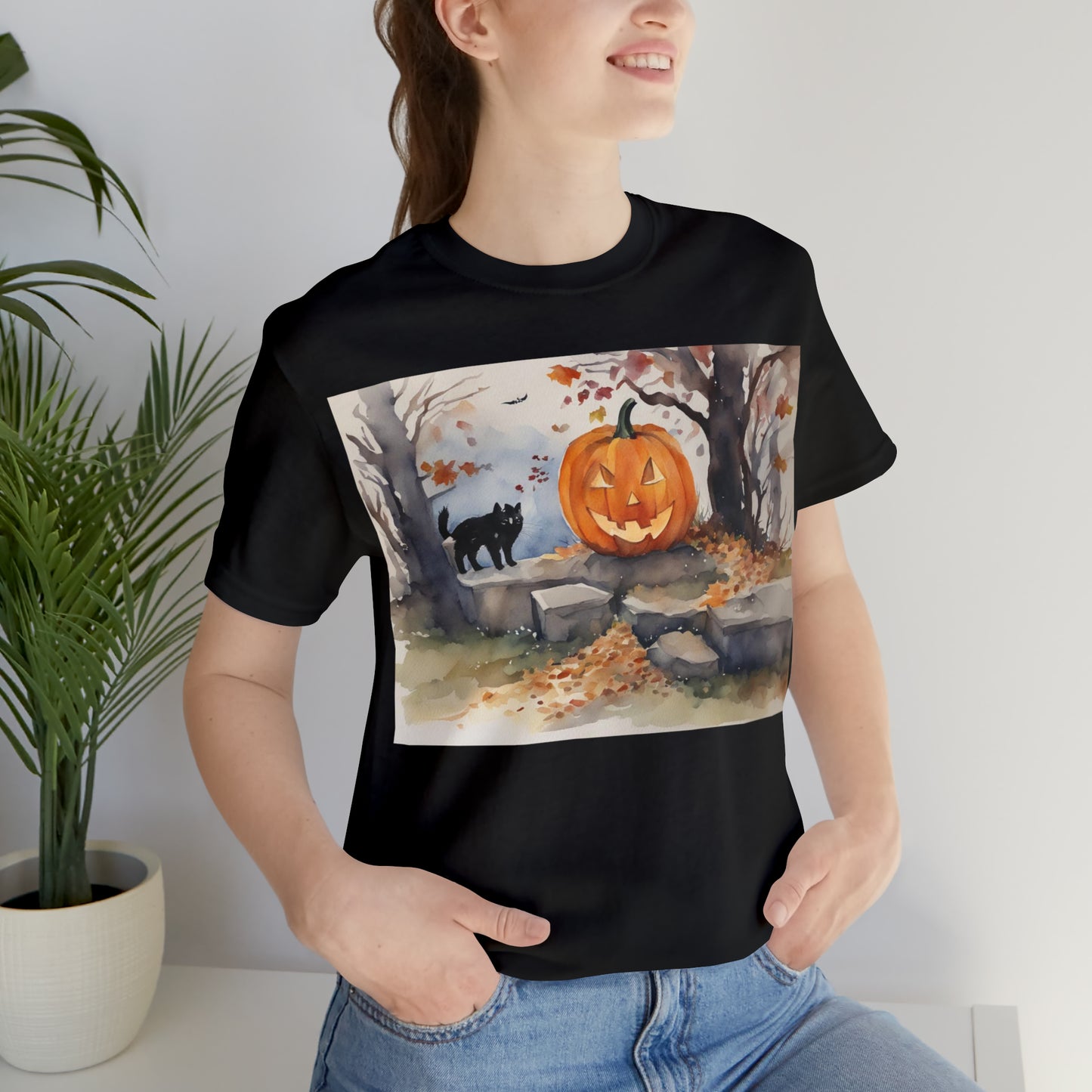 Halloween Jacko-lantern Unisex Jersey Short Sleeve Tee