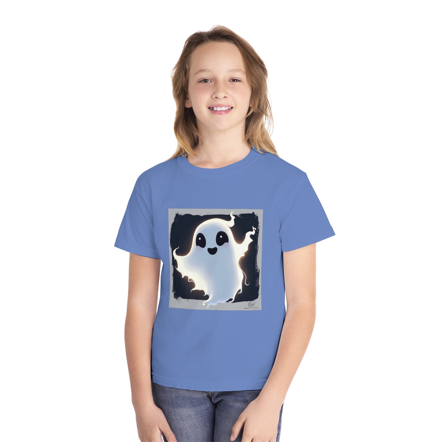 Cute Happy Ghost Youth Midweight Tee