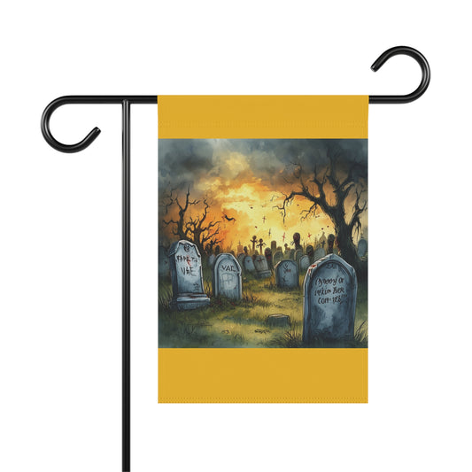 Cemetery Sunset Garden & House Banner