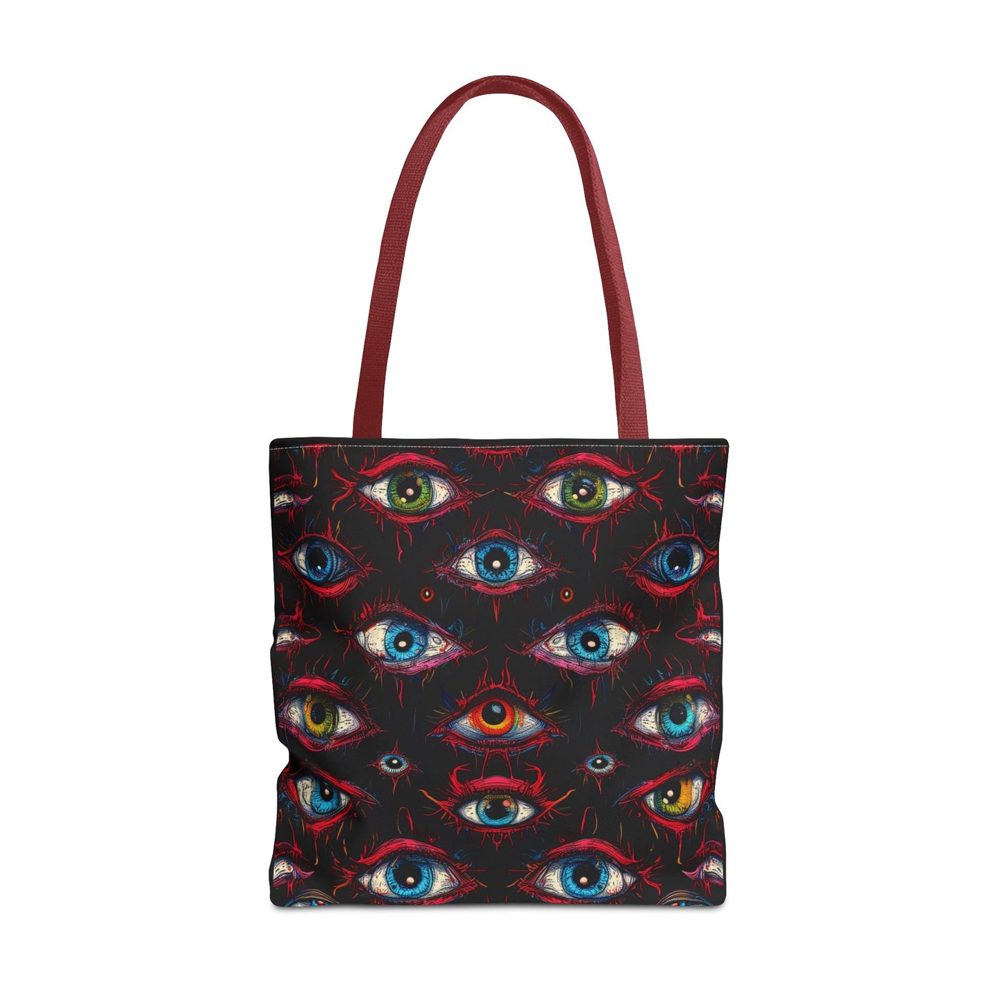 Creepy Eye Pattern Tote Bag (AOP)