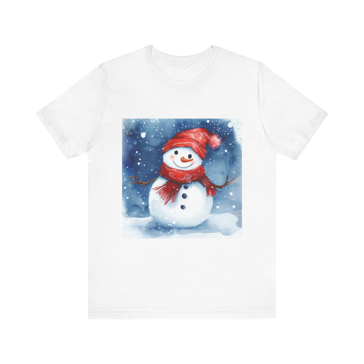 Adorable Snowman Unisex Jersey Short Sleeve Tee