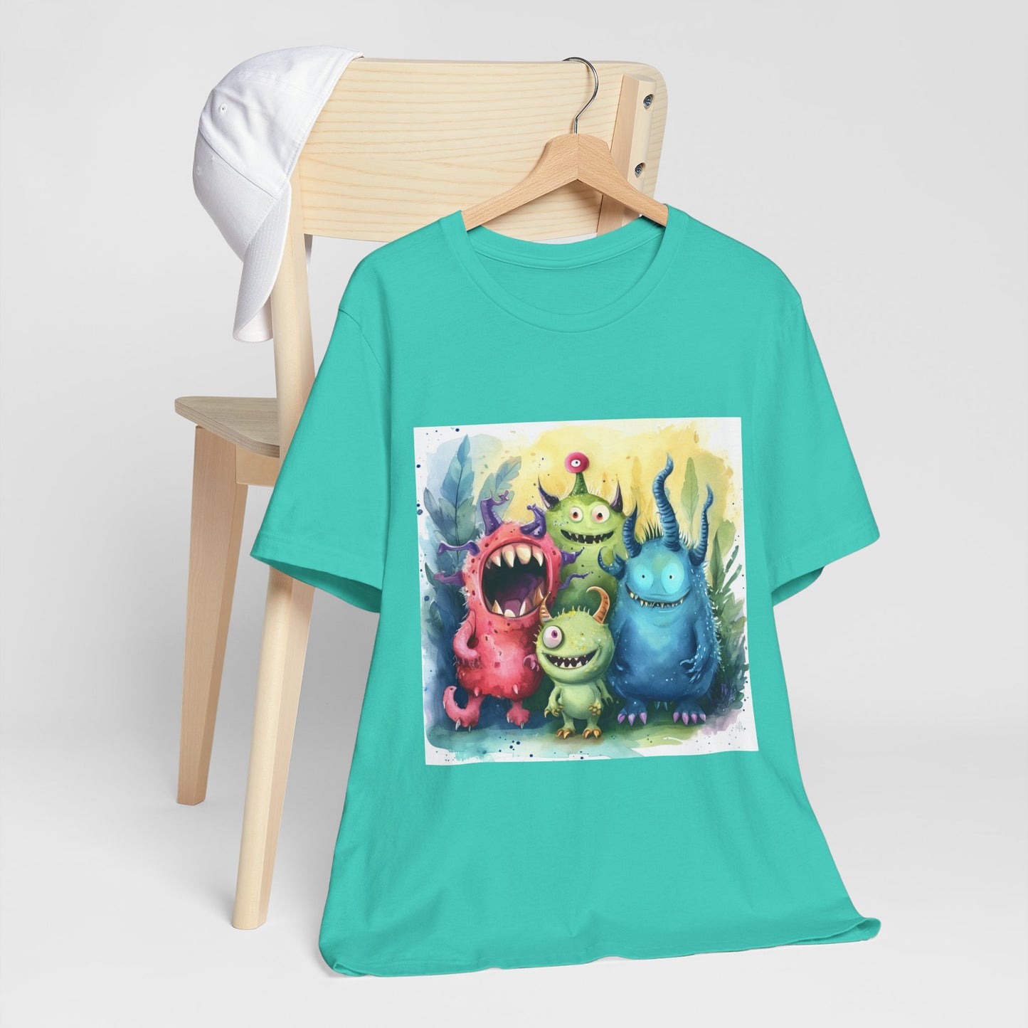 Cute Cartoon Monsters Unisex Jersey Short Sleeve Tee