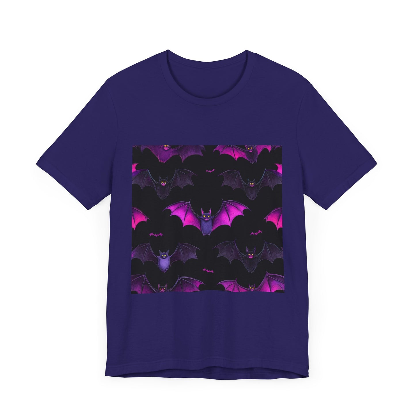 Halloween Bat Pattern Unisex Jersey Short Sleeve Tee