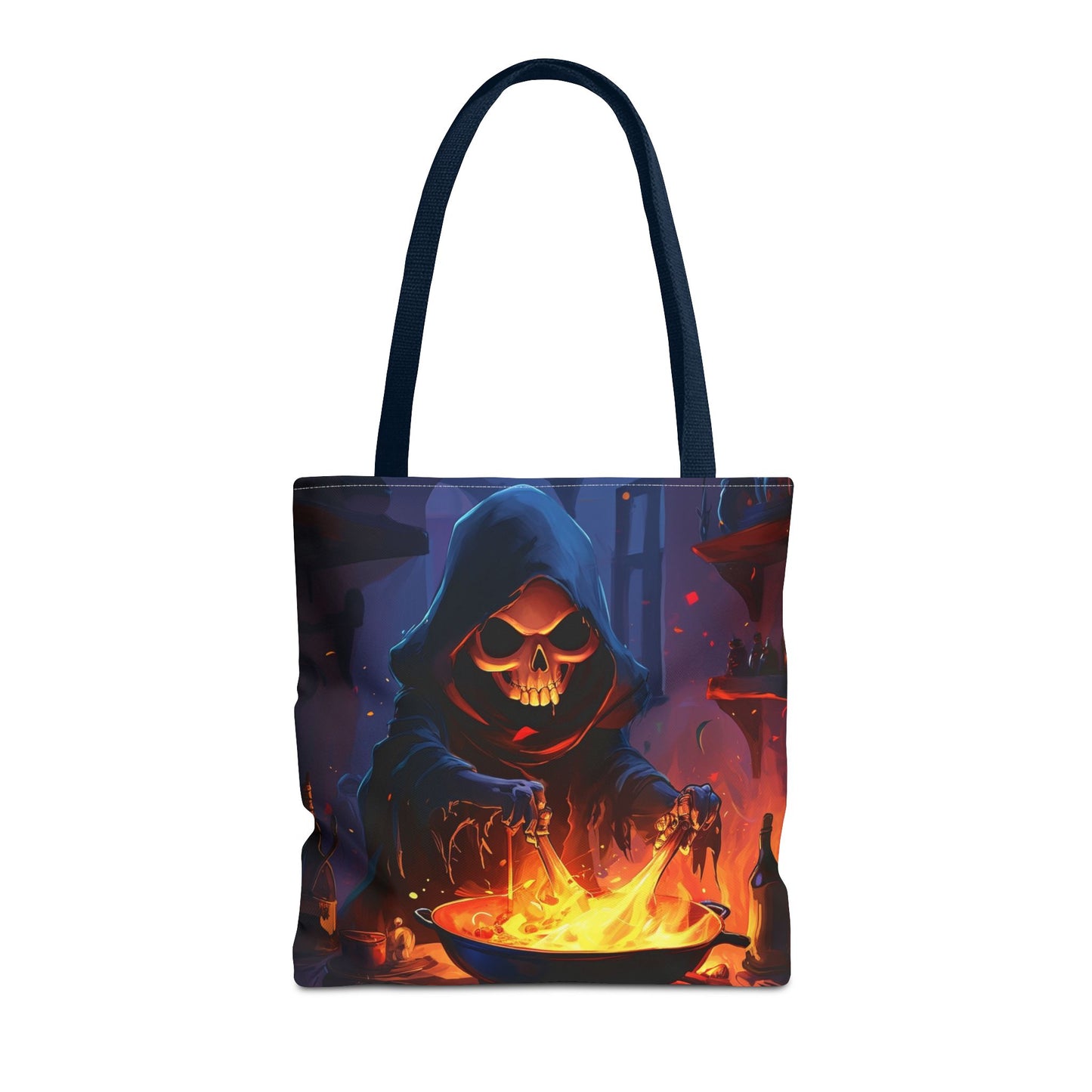 Dark Grim Reaper Cooking Tote Bag (AOP)