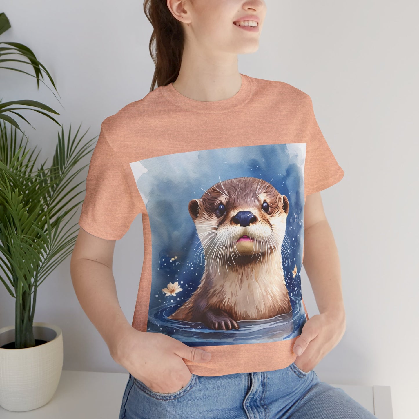 Cute Otter Unisex Jersey Short Sleeve Tee