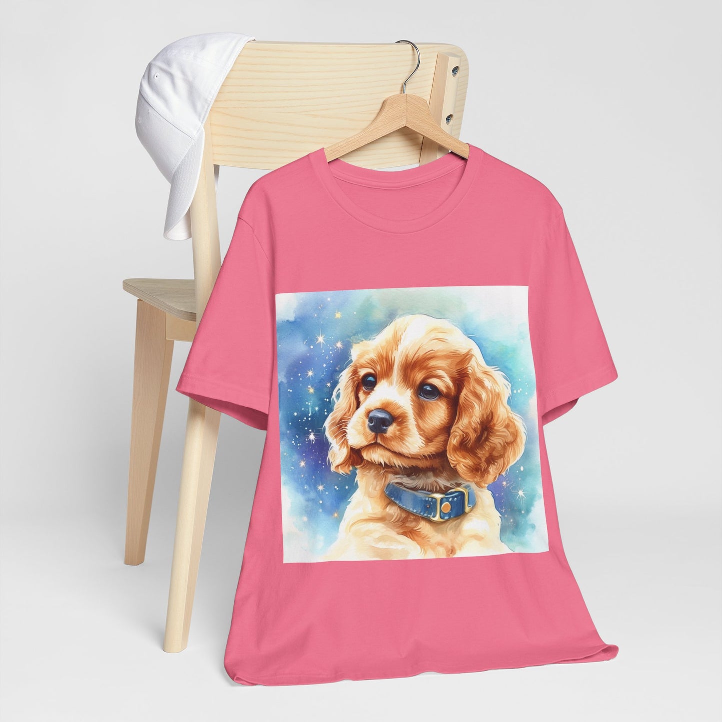 Starry Cocker Spaniel Unisex Jersey Short Sleeve Tee