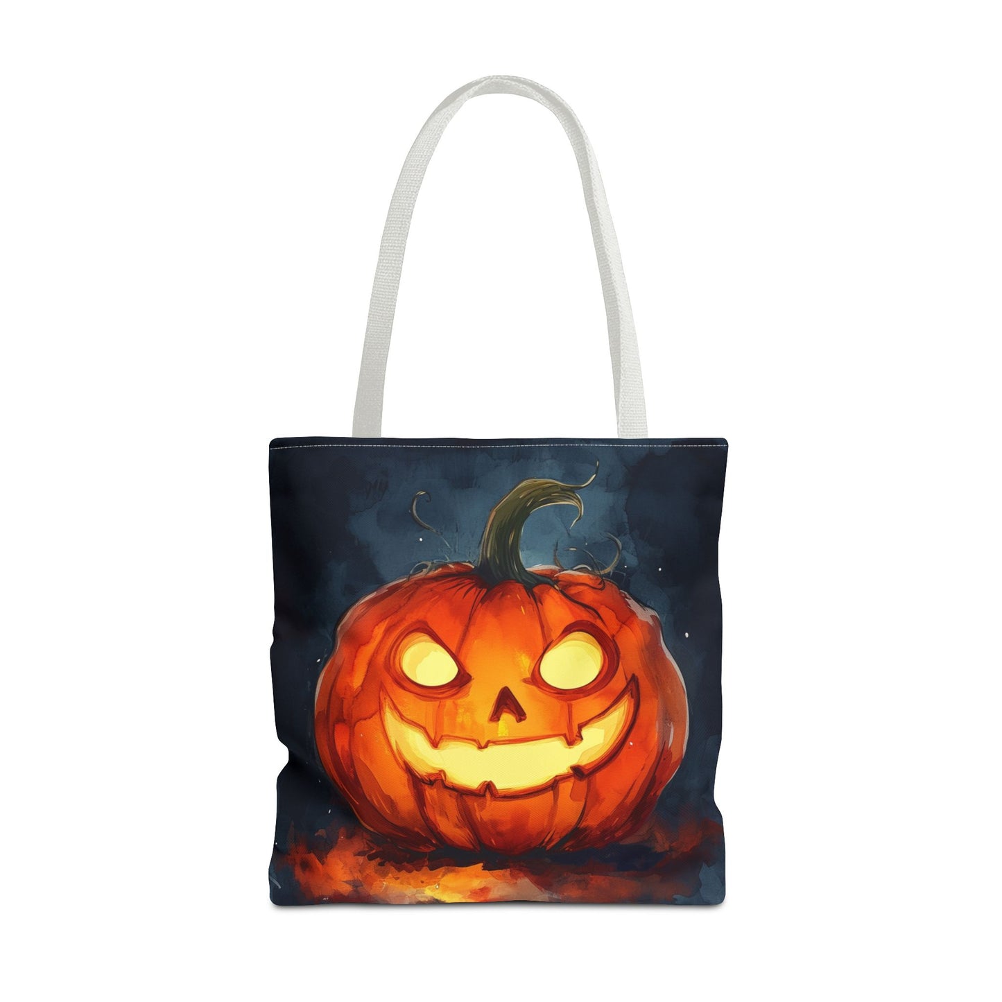 Cute Creepy Jack o Lantern Tote Bag (AOP)