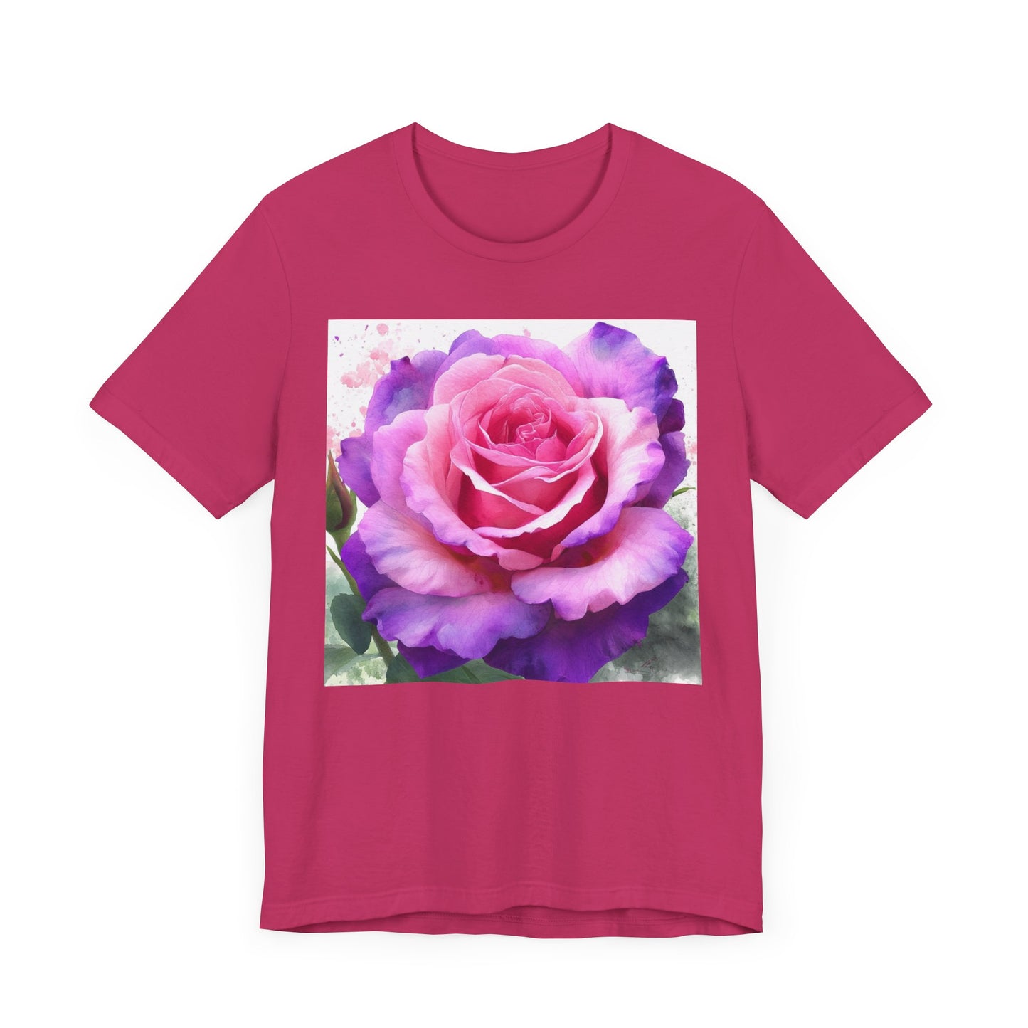 Rose Garden Unisex Jersey Tee - Vibrant Rose Design