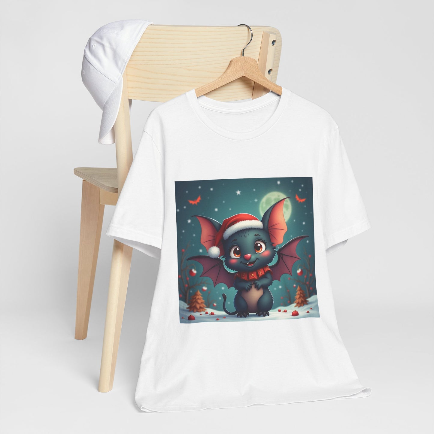 Cartoon Festive Bat Unisex Jersey Tee