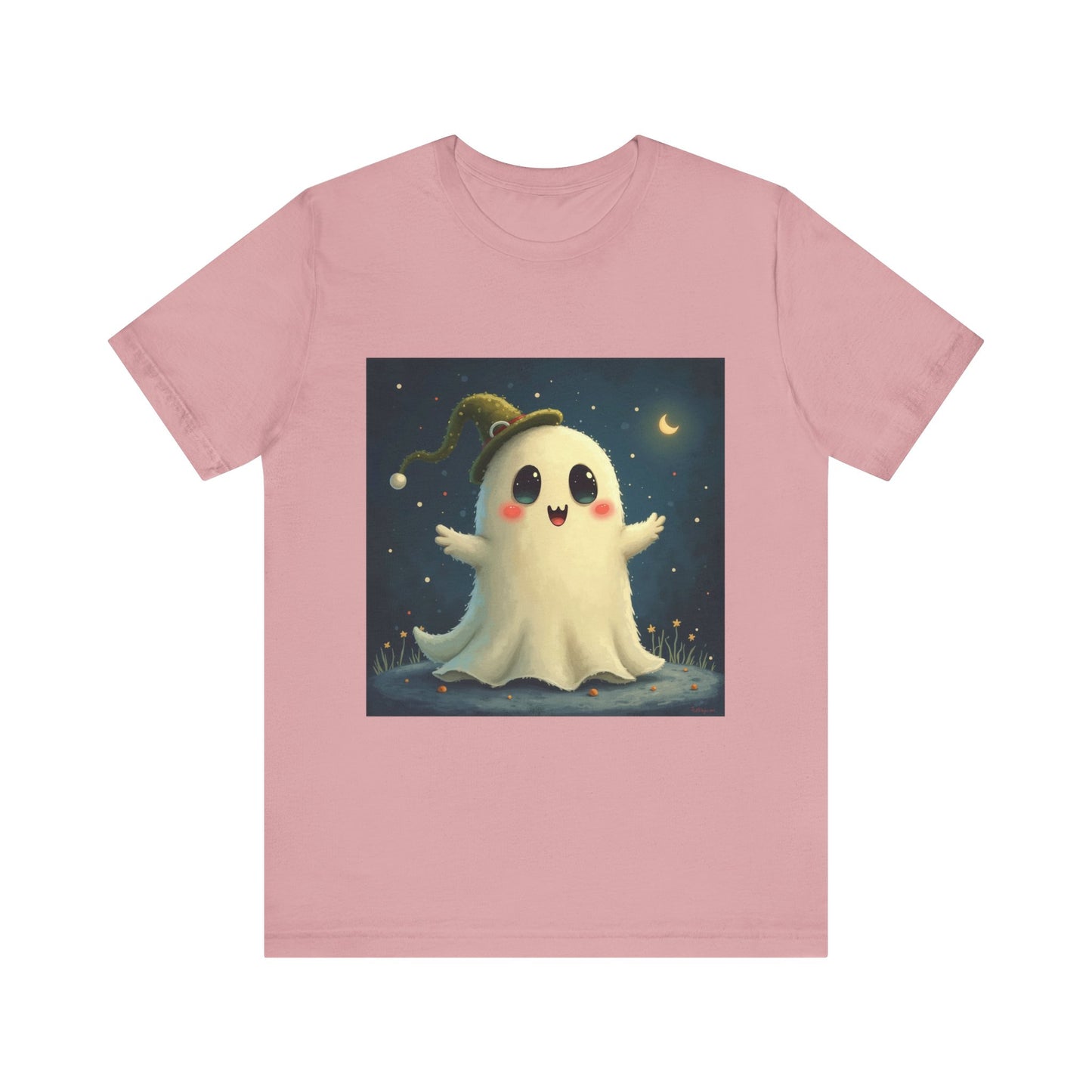 Cute Spooky Winter Ghost Unisex Jersey Tee