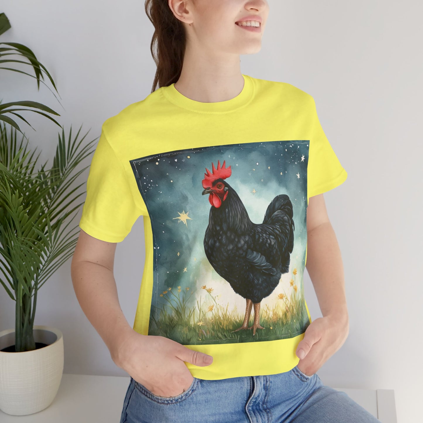 Black Chicken Unisex Jersey Short Sleeve Tee