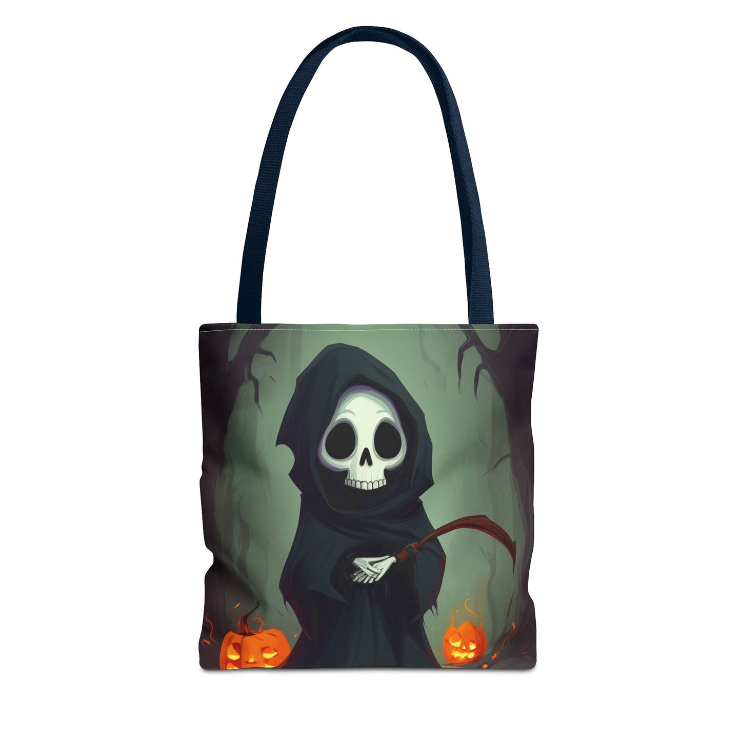 Spooky Forest Grim Reaper Tote Bag (AOP)