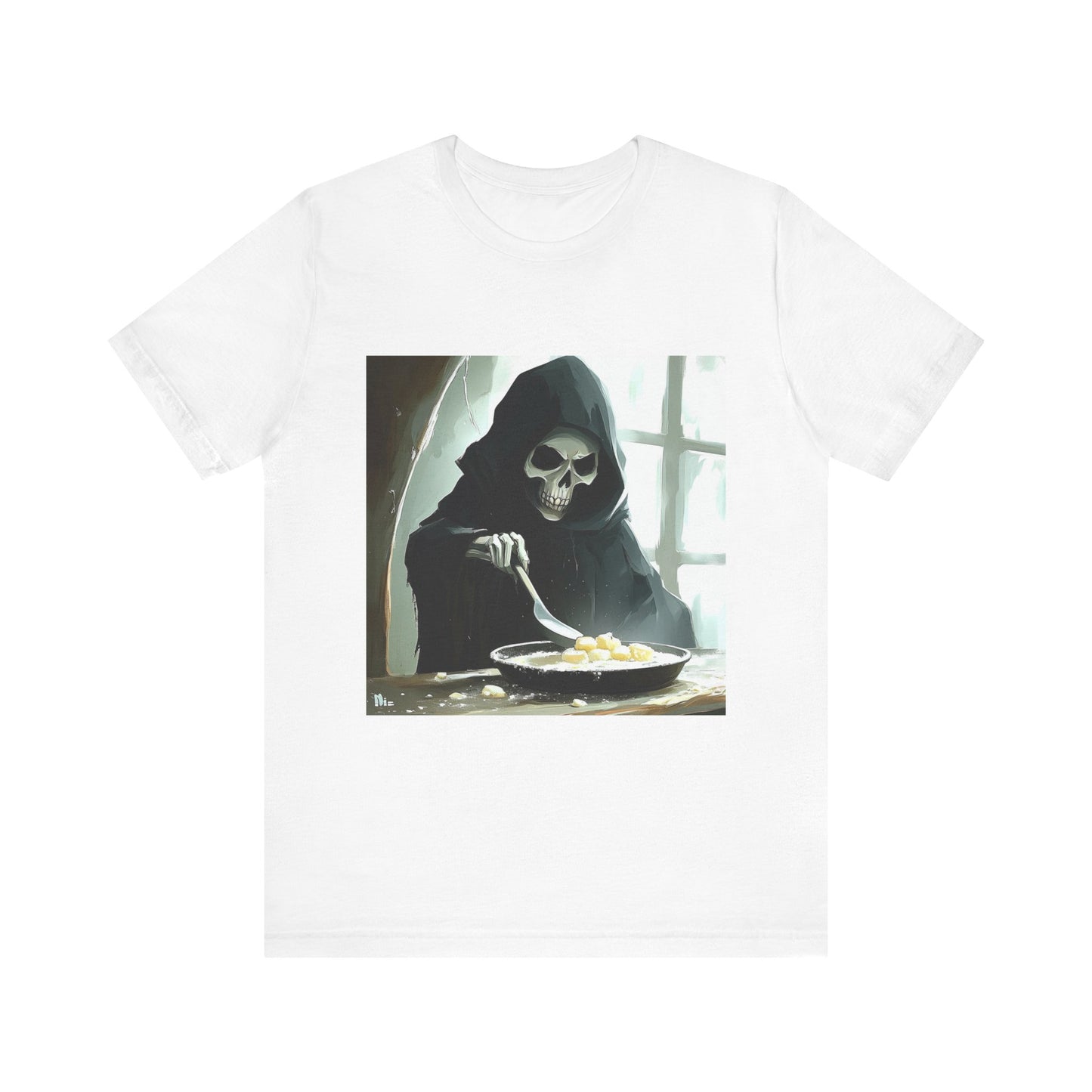 Grim Reaper Baking Unisex Jersey Short Sleeve Tee