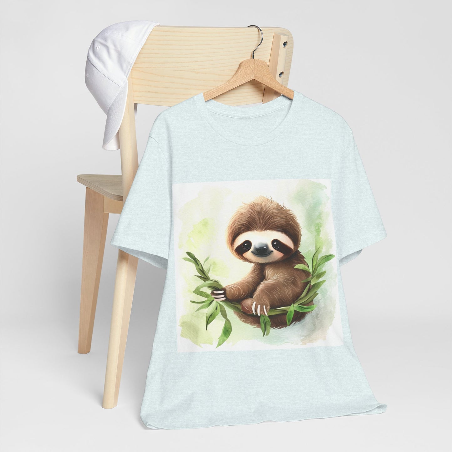 Playful Sloth Unisex Jersey Short Sleeve Tee