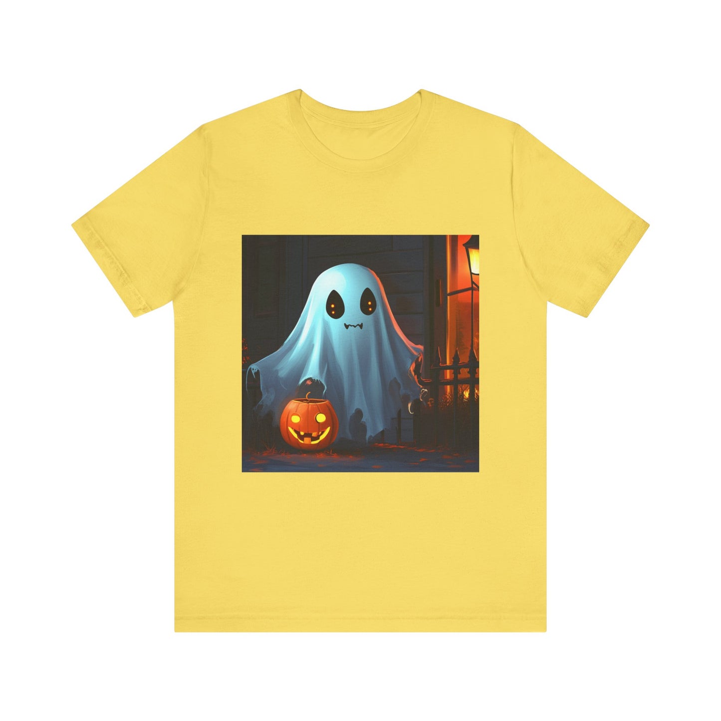 Cute Ghost Trick or Treating Unisex Jersey Short Sleeve Tee