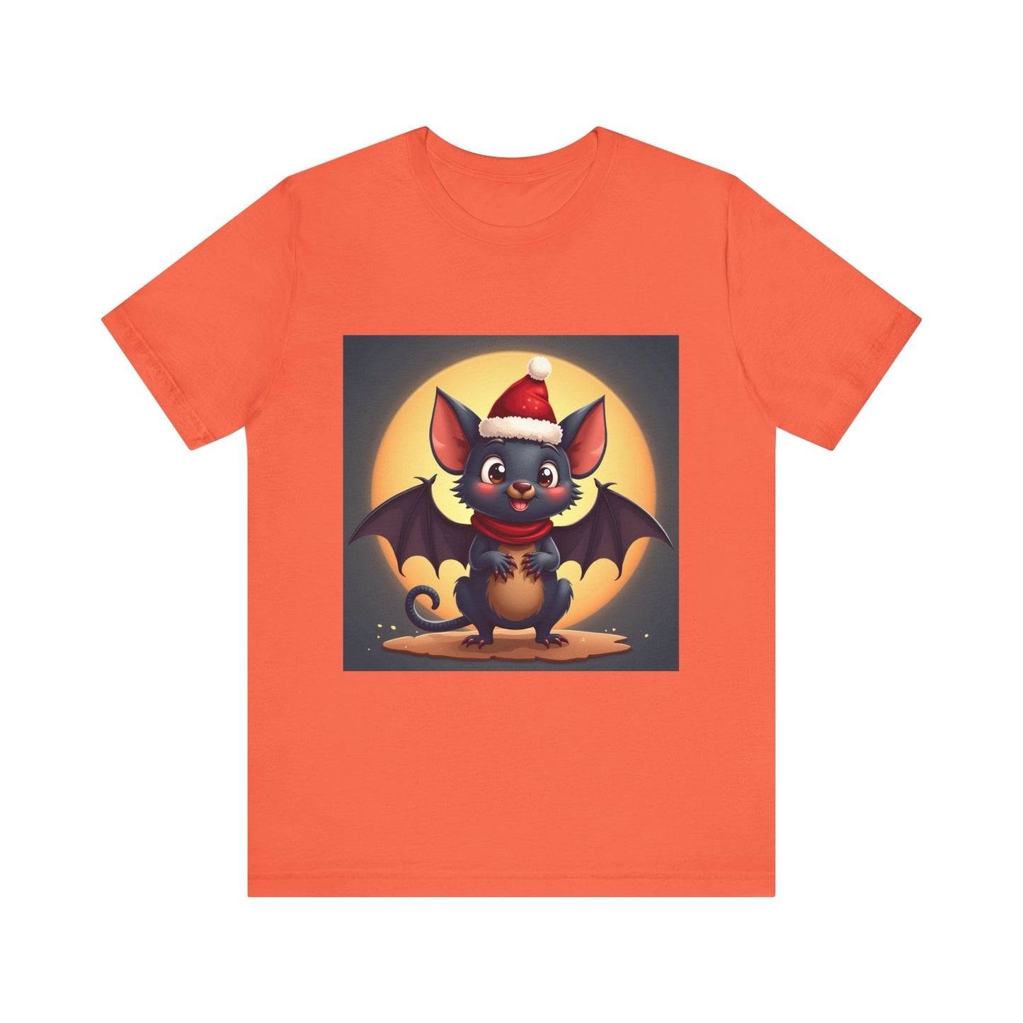 Spooky Christmas Bat Unisex Jersey Tee