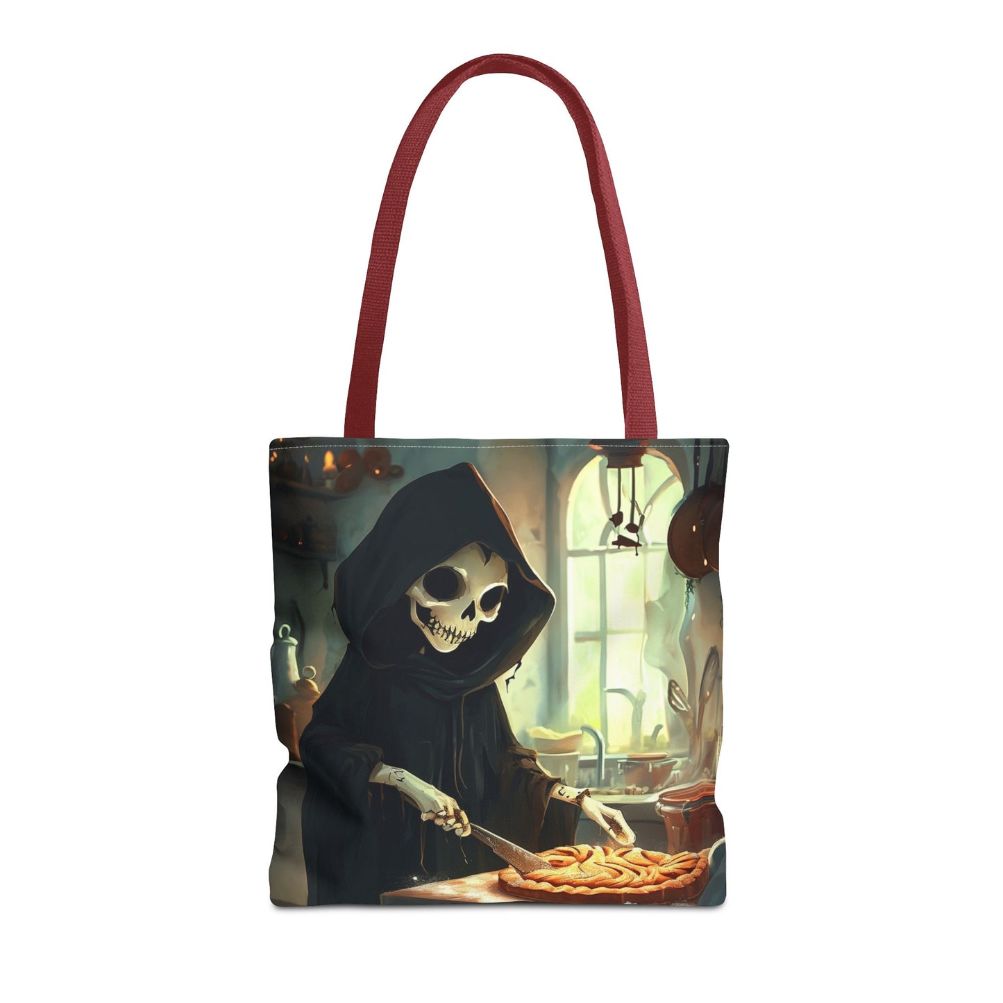 Grim Reaper Baking Pie Tote Bag (AOP)