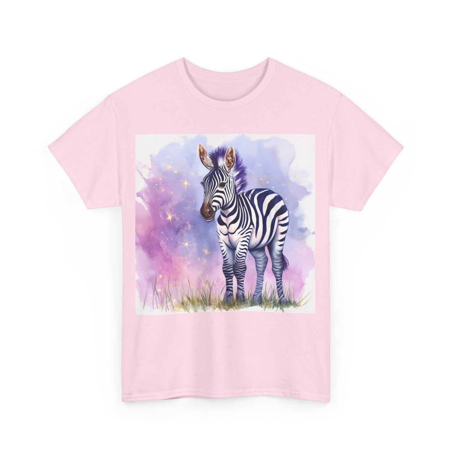 Adorable Zebra Unisex Heavy Cotton Tee