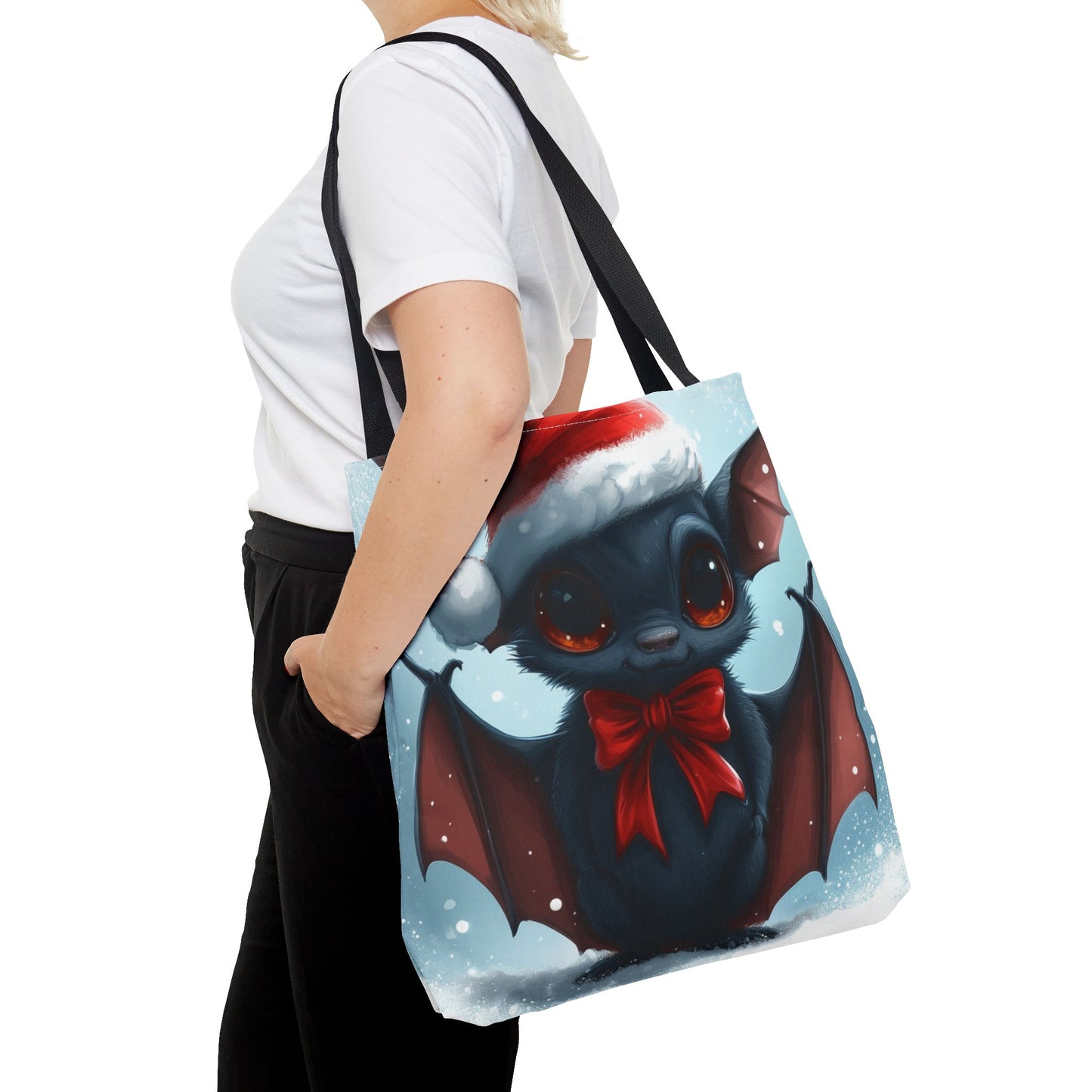 Cute Festive Bat Tote Bag (AOP)