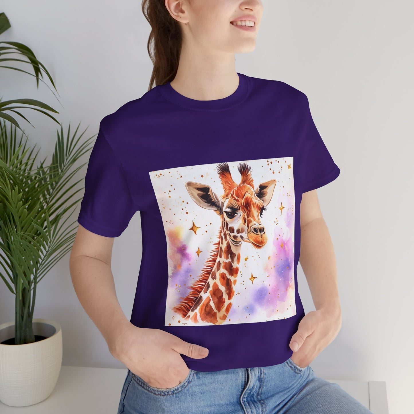 Cute Giraffe Unisex Jersey Short Sleeve Tee