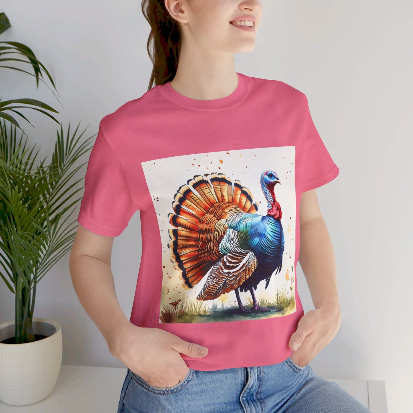 Cute Turkey Unisex Jersey Short Sleeve Tee