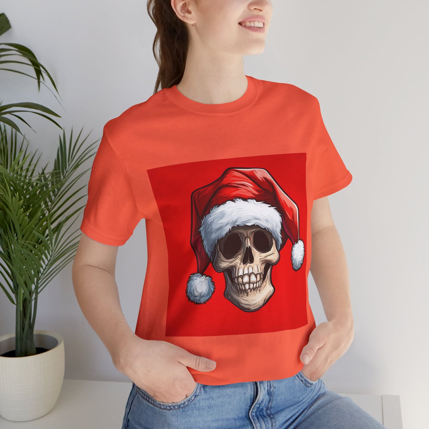 Spooky Jester Santa Skull