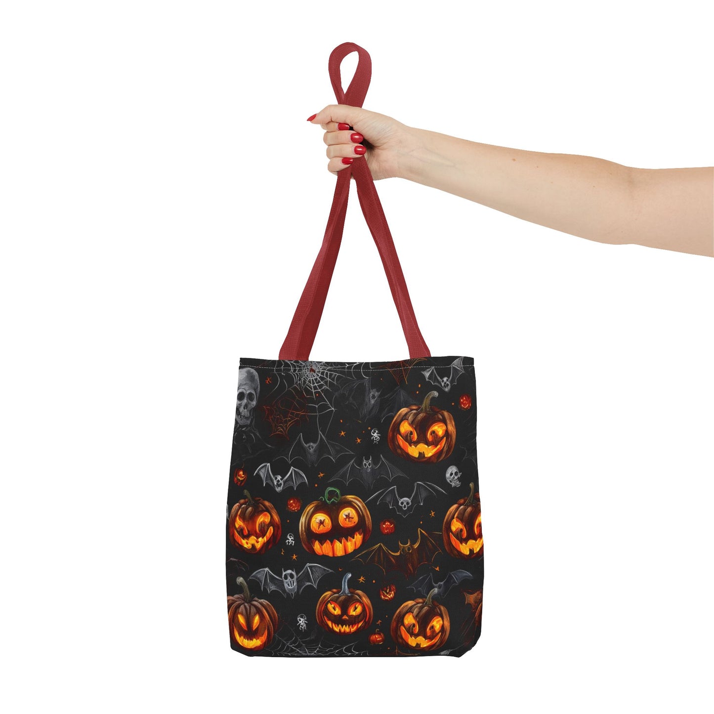 Spooky Pumpkins and Bats Tote Bag (AOP)