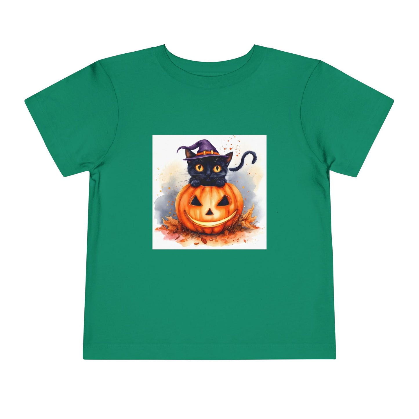 Halloween Cat Toddler Short Sleeve Tee