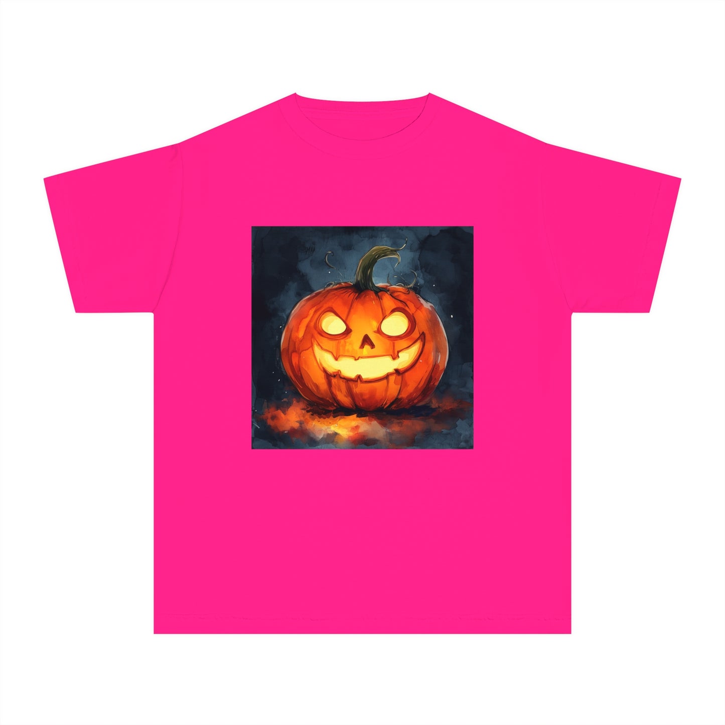 Cute Creepy Jack o' Lantern Youth Midweight Tee