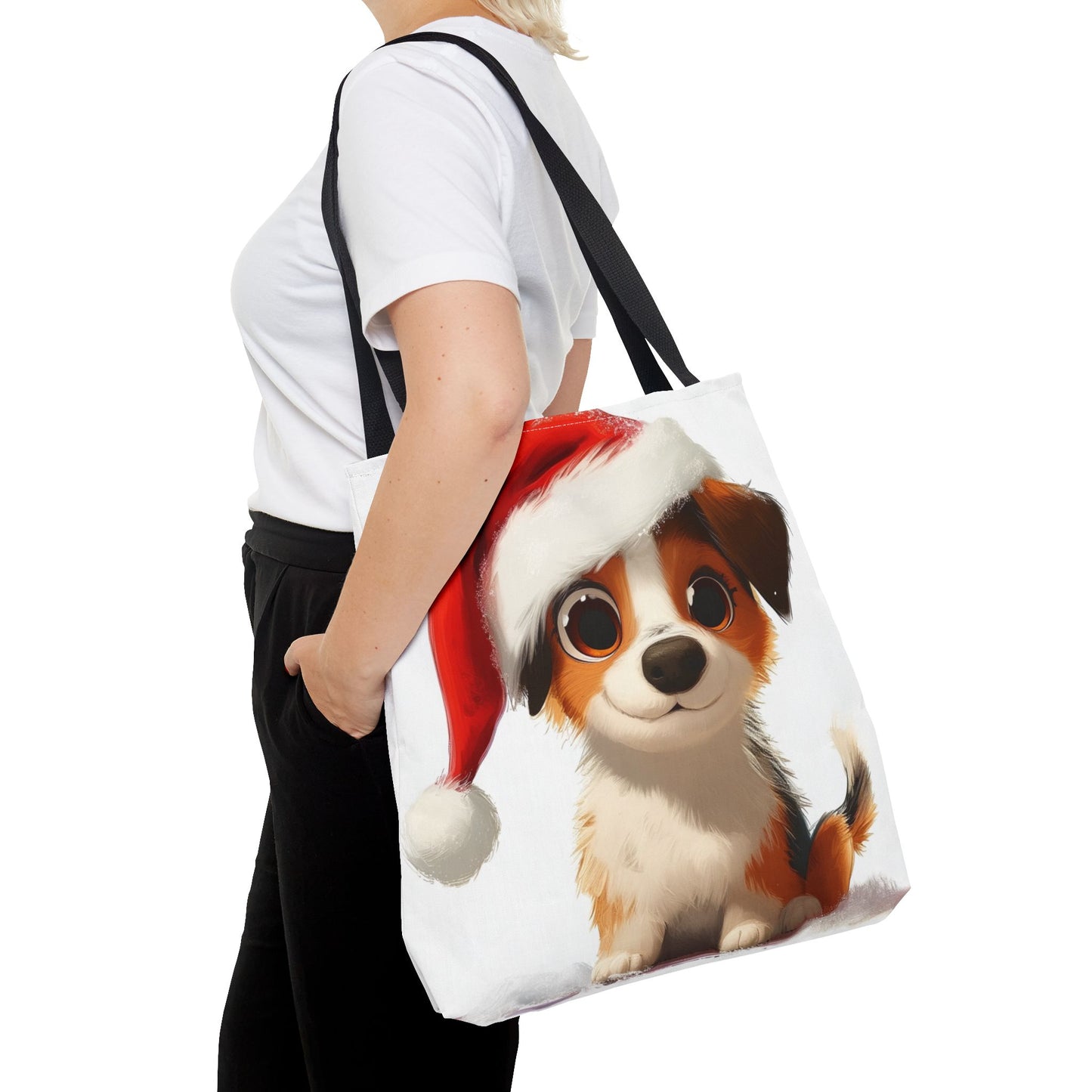 Festive Puppy Tote Bag (AOP)