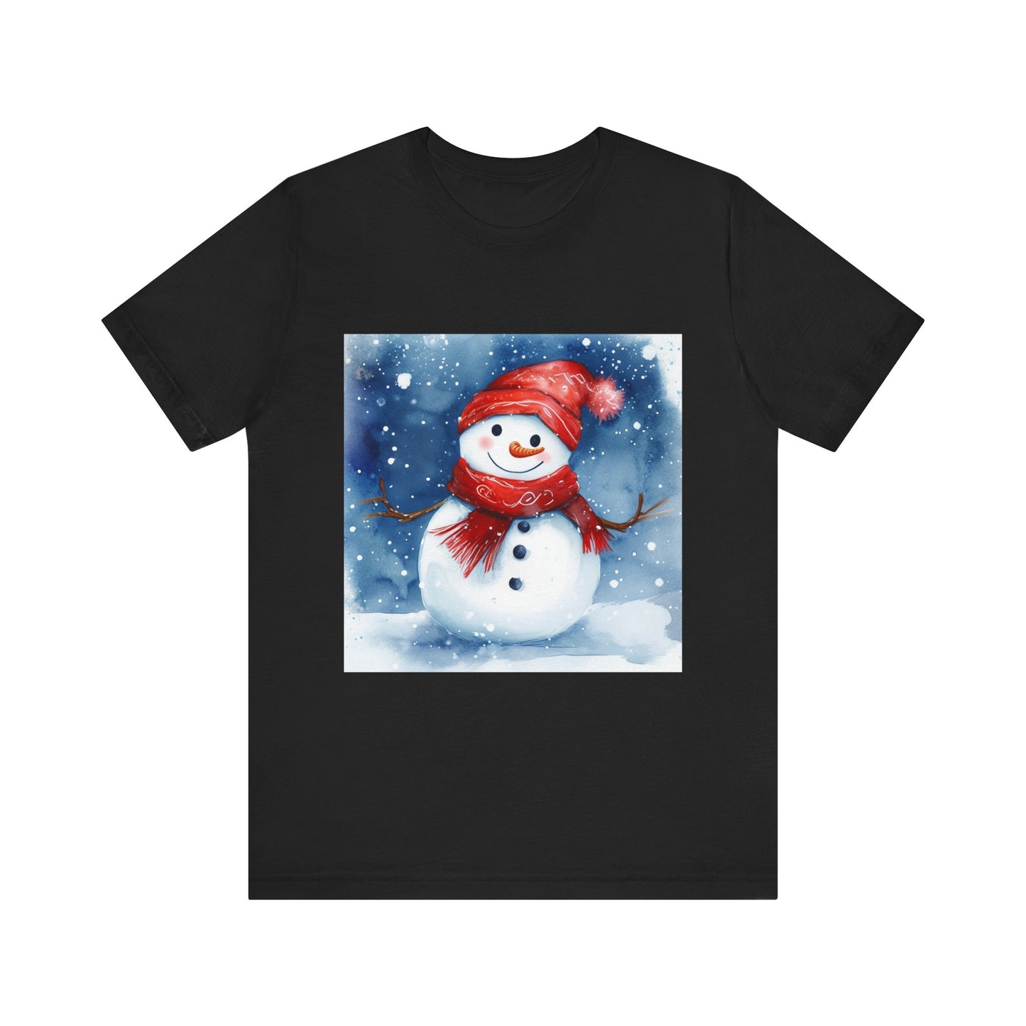 Adorable Snowman Unisex Jersey Short Sleeve Tee