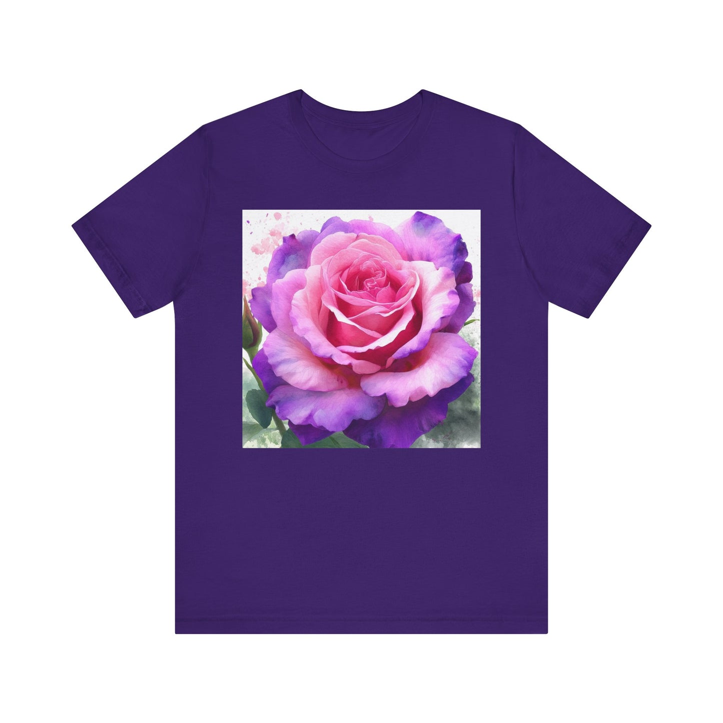 Rose Garden Unisex Jersey Tee - Vibrant Rose Design