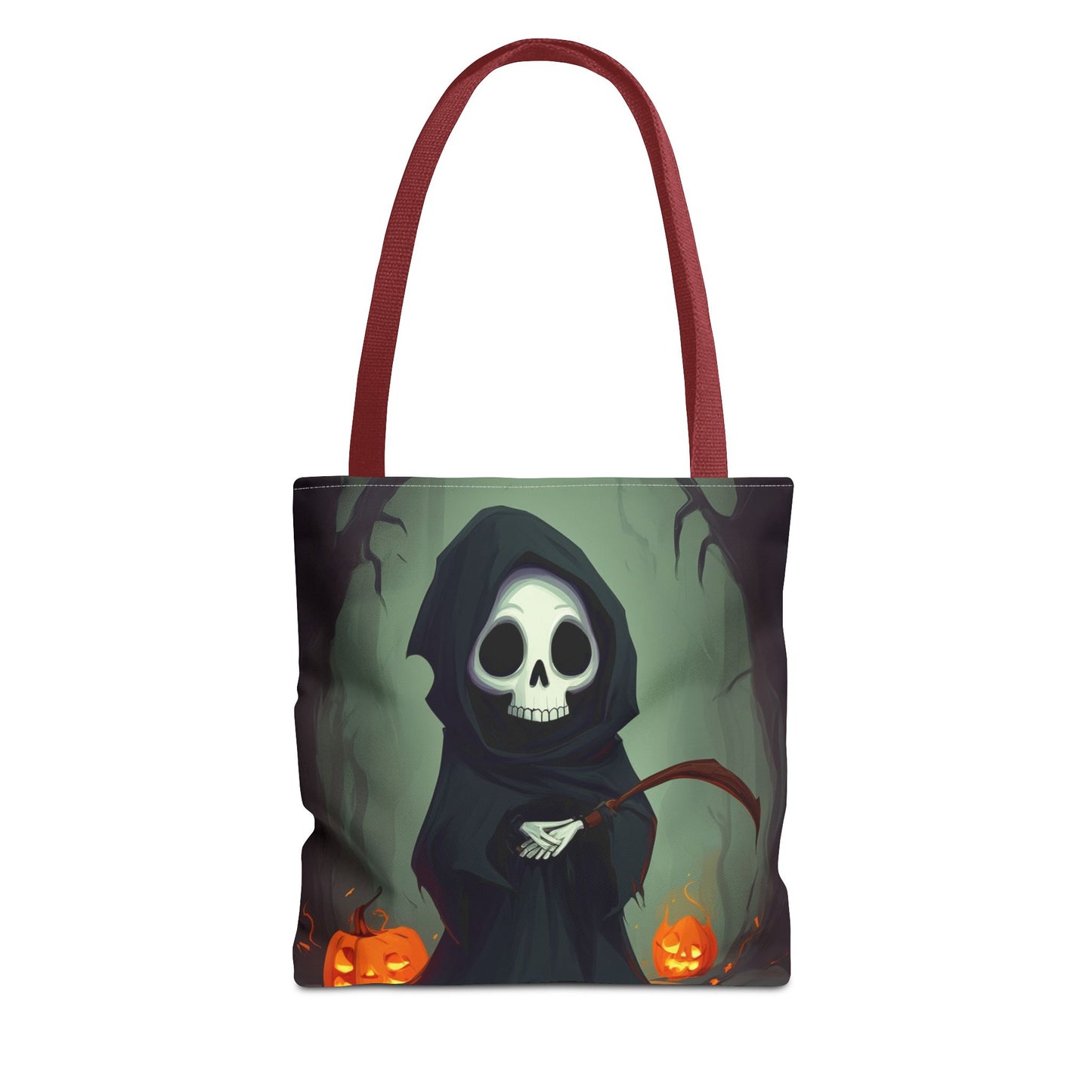 Spooky Forest Grim Reaper Tote Bag (AOP)