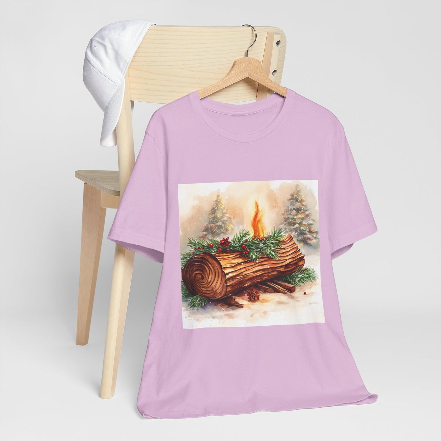 Yule Log Unisex Jersey Tee