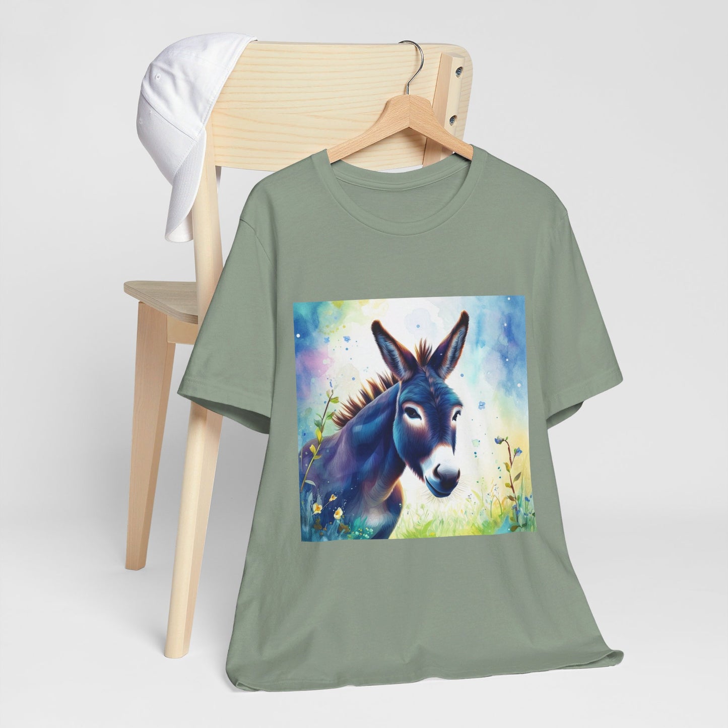 Cute Colorful Donkey Unisex Jersey Short Sleeve Tee