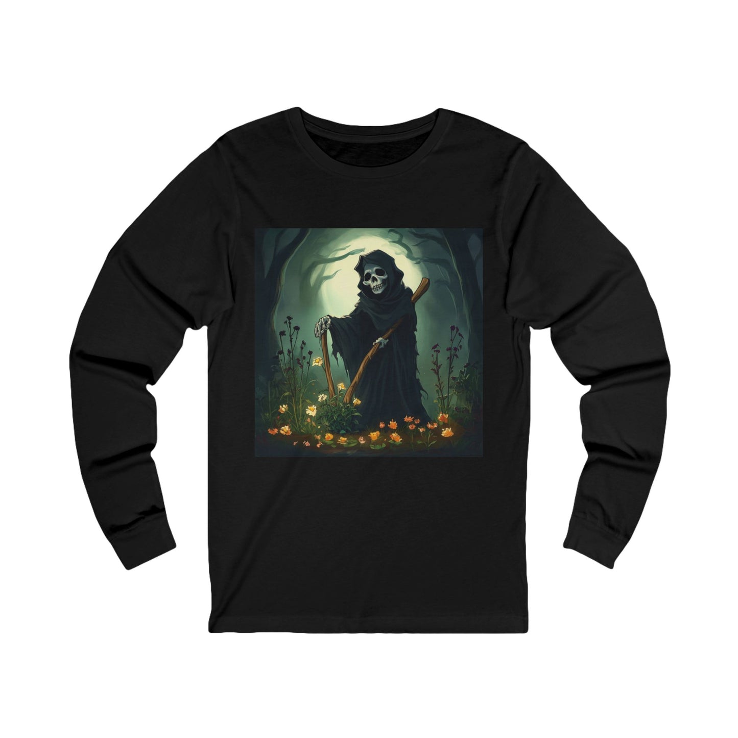 Grim Reaper Gardening Unisex Jersey Long Sleeve Tee